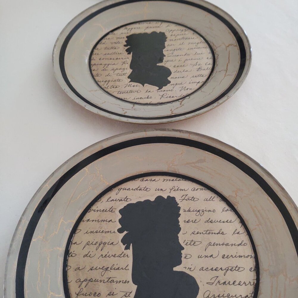 Katherine's Collection🪞CAMEO-Script Plates~Trio•Set - Picture 5 of 12